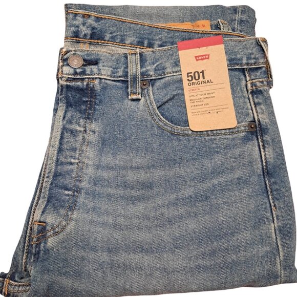 NWT Levi’s 501 Original Fit Men’s Jeans | The Ben - Medium Wash | Multiple Sizes - Picture 2 of 13